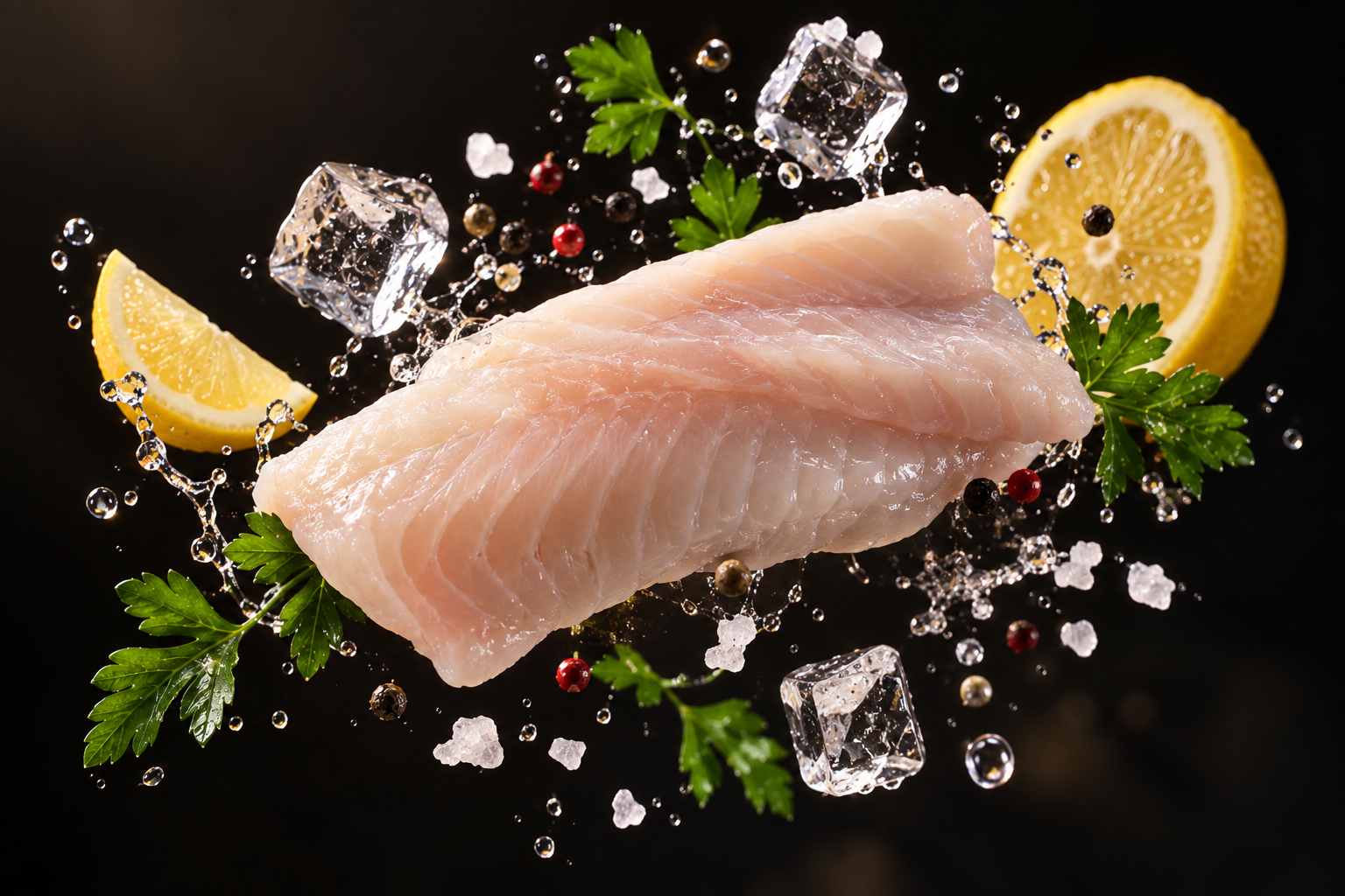 Raw prepared fish fillet