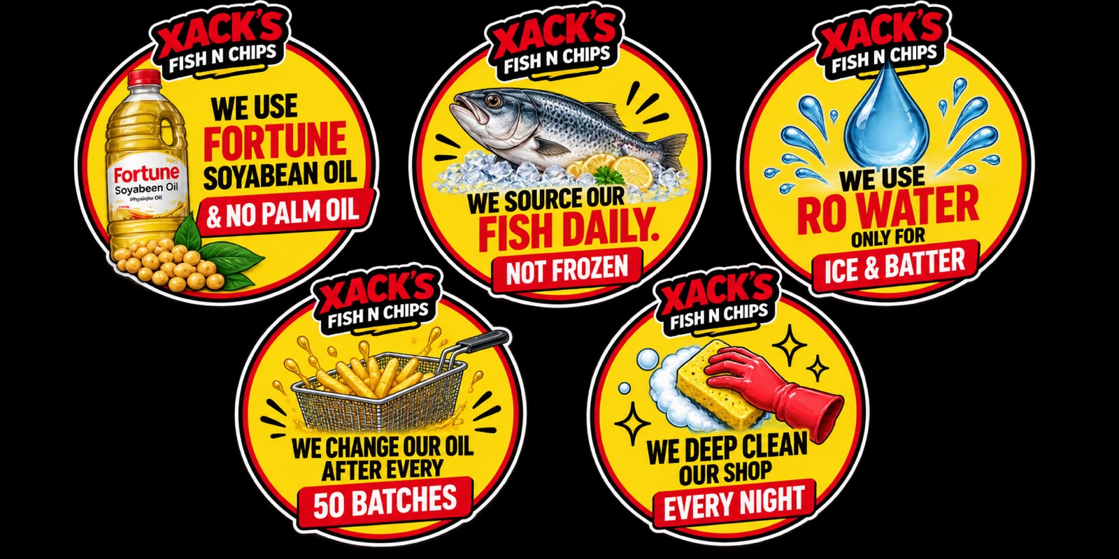 Xack's hygiene and quality guarantee
